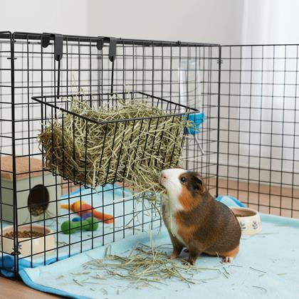 Obrázek z Kovový závěsný košík na dvířka - černý