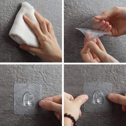 Obrázek z Přilnavé háčky do domácnosti 10 ks