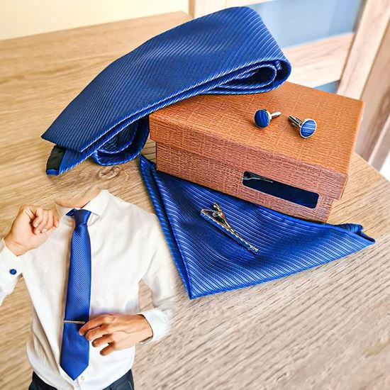 Obrázek z Sada doplňků k obleku - modrá