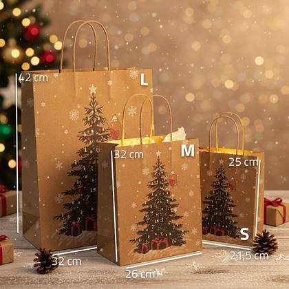 Obrázek z Vánoční taška - velikost L - veselé Vánoce