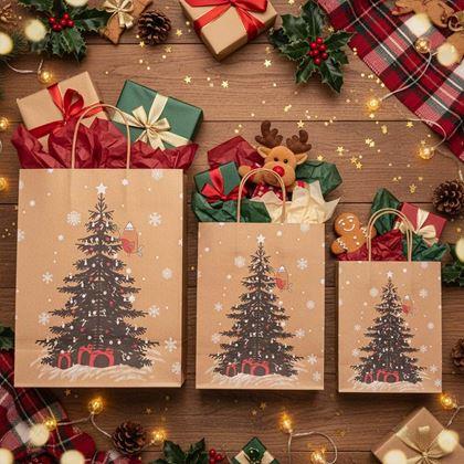 Obrázek z Vánoční taška - velikost L - veselé Vánoce