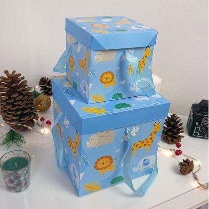 Obrázek z Dárková krabička 22 cm - safari