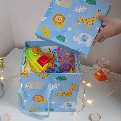 Obrázek z Dárková krabička 22 cm - safari