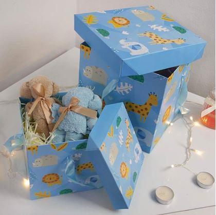 Obrázek z Dárková krabička 22 cm - safari