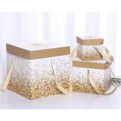 Obrázek z Dárková krabička 22 cm - třpytky