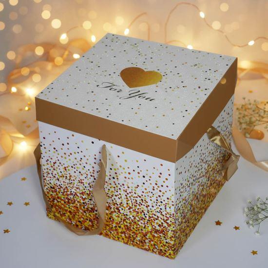 Obrázek z Dárková krabička 22 cm - třpytky