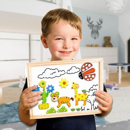 Obrázek z Dřevěná magnetická tabulka - zvířátka