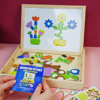 Obrázek z Dřevěná magnetická tabulka - zvířátka