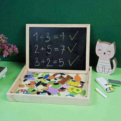 Obrázek z Dřevěná magnetická tabulka - zvířátka