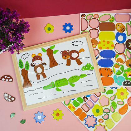 Obrázek z Dřevěná magnetická tabulka - zvířátka