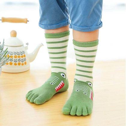 Obrázek z Dětské prstové ponožky - vel. 19-24 cm - krokodýl