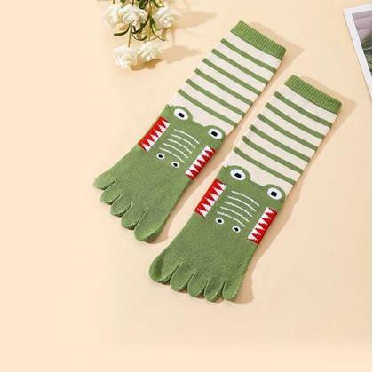 Obrázek z Dětské prstové ponožky - vel. 19-24 cm - krokodýl