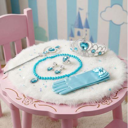 Obrázek z Sada doplňků pro princeznu 6 ks - modrá