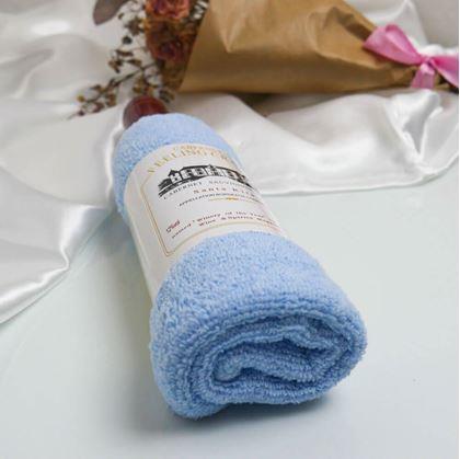 Obrázek z Ručník v dárkovém balení láhev vína - modrý