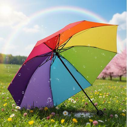Obrázek z Duhový deštník skládací
