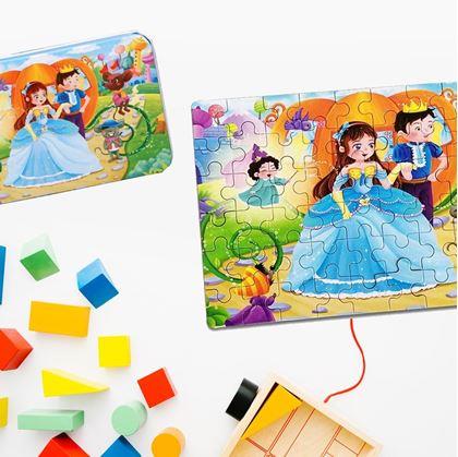Obrázek z Dětské puzzle v plechové krabičce - království