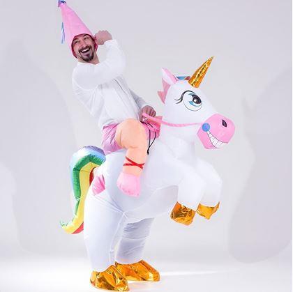 Obrázek z Nafukovací kostým - jednorožec