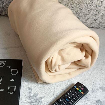 Obrázek z Televizní deka s rukávy - krémová