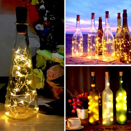 Obrázek z Světelný řetěz s korkem 2 m