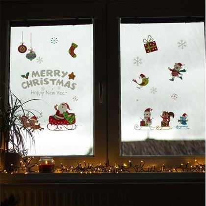 Obrázek z Vánoční nálepky na okno - Santa Claus