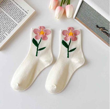 Obrázek z Ponožky s květy