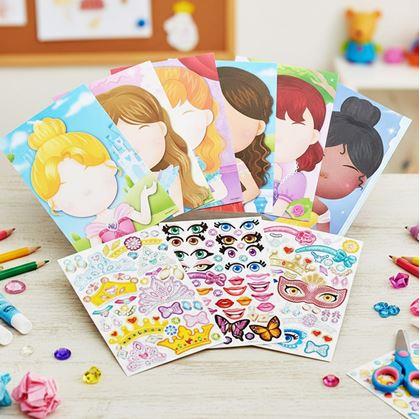 Obrázek z Dětské samolepky - princezny 6 ks