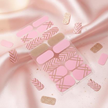 Obrázek z Samolepky na nehty - růžovo zlaté