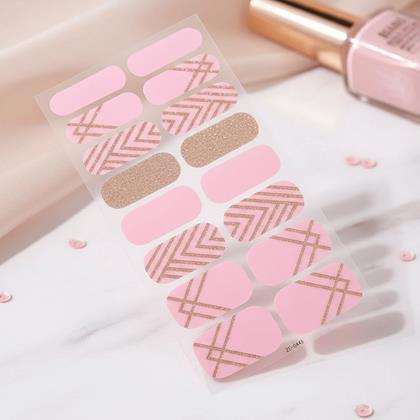 Obrázek z Samolepky na nehty - růžovo zlaté