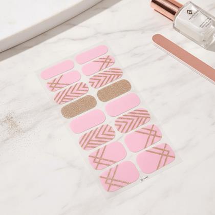 Obrázek z Samolepky na nehty - růžovo zlaté