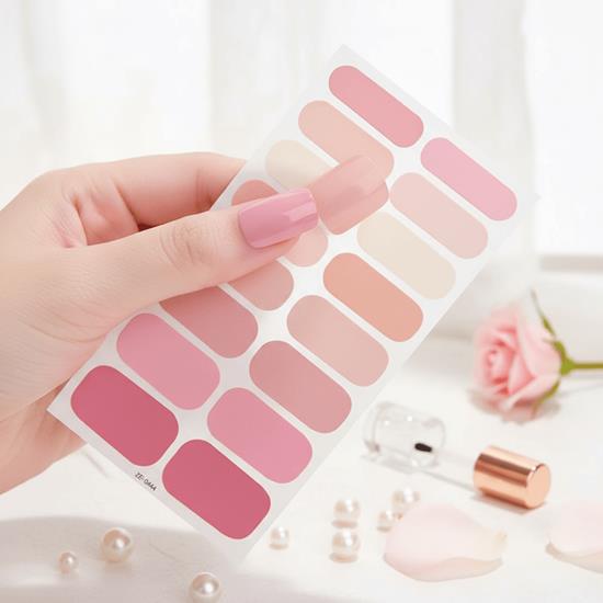 Obrázek z Samolepky na nehty - světle růžový mix