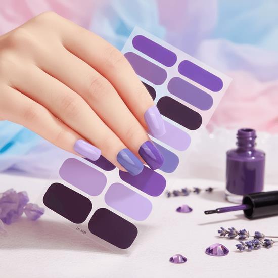 Obrázek z Samolepky na nehty - fialový mix