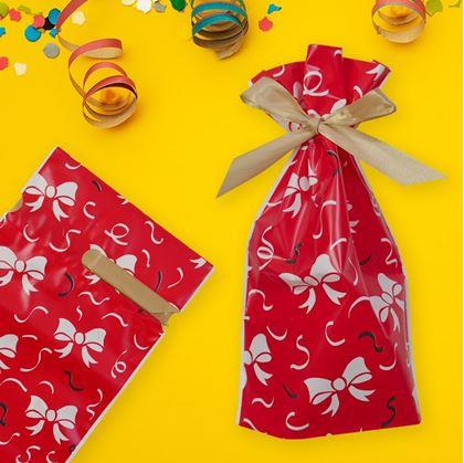 Obrázek z Dárkové sáčky s mašlí 10 ks - M