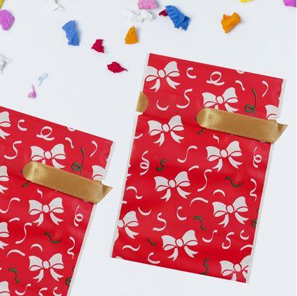 Obrázek z Dárkové sáčky s mašlí 10 ks - S