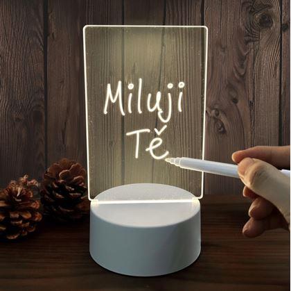 Obrázek z Kreativní stolní lampička na vzkazy