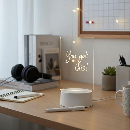 Obrázek z Kreativní stolní lampička na vzkazy