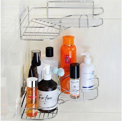 Obrázek z Nerezová rohová polička