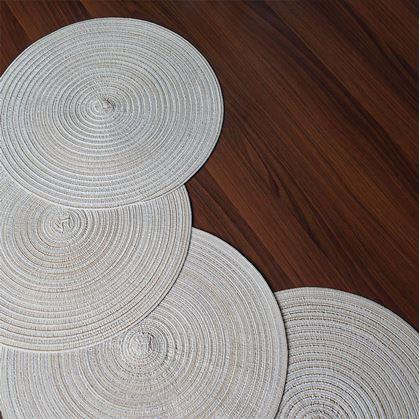 Obrázek z Kulaté prostírání na stůl - béžové