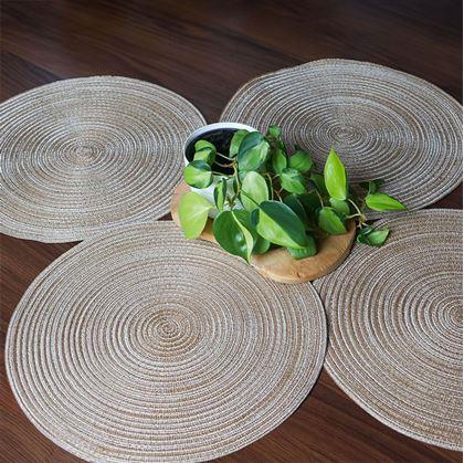 Obrázek z Kulaté prostírání na stůl - béžové