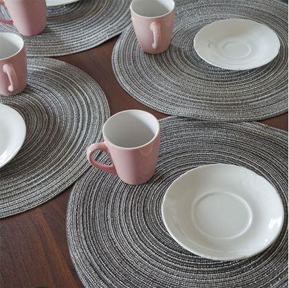 Obrázek z Kulaté prostírání na stůl - šedé