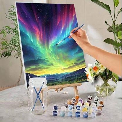 Obrázek Malování podle čísel, vypnuté plátno na rám