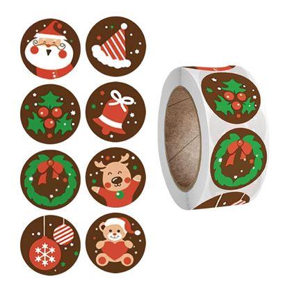 Obrázek z Vánoční samolepky 500 ks  - vánoční nálada