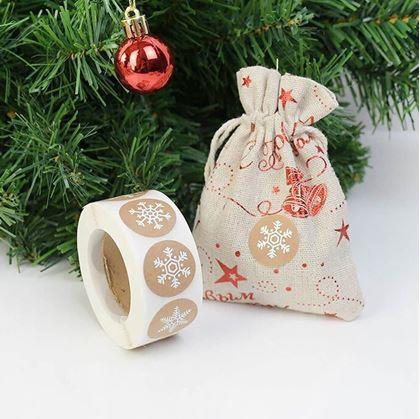 Obrázek z Vánoční samolepky 500 ks - sněhové vločky