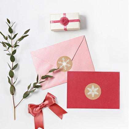 Obrázek z Vánoční samolepky 500 ks - sněhové vločky