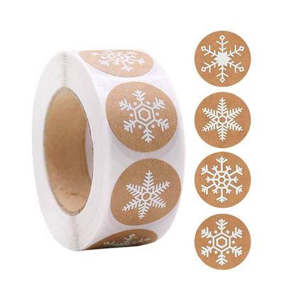 Obrázek z Vánoční samolepky 500 ks - sněhové vločky