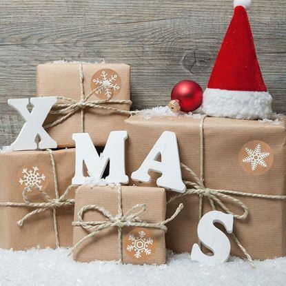 Obrázek Vánoční samolepky 500 ks - sněhové vločky