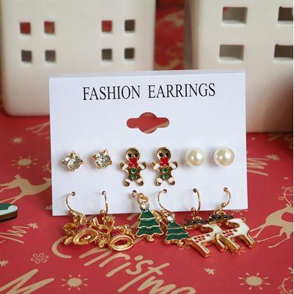 Obrázek Vánoční náušnice 6 párů