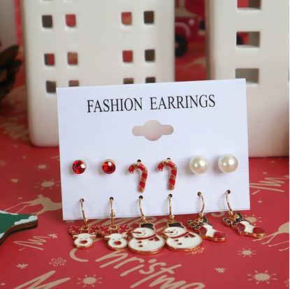 Obrázek Vánoční náušnice 6 párů