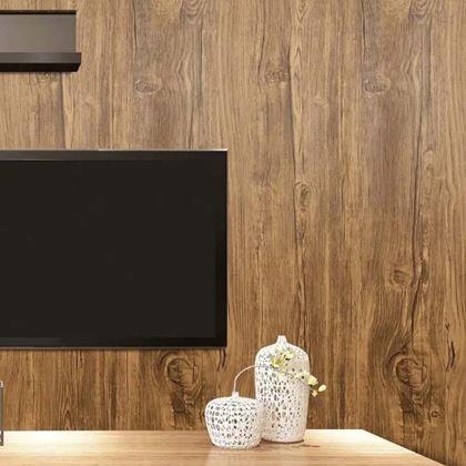 Obrázek z Samolepicí fólie na podlahu 200x60 cm - tmavé dřevo