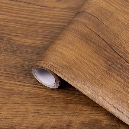 Obrázek z Samolepicí fólie na podlahu 200x60 cm - tmavé dřevo