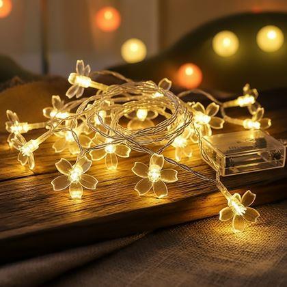 Obrázek z LED světelný řetěz - třešňový květ